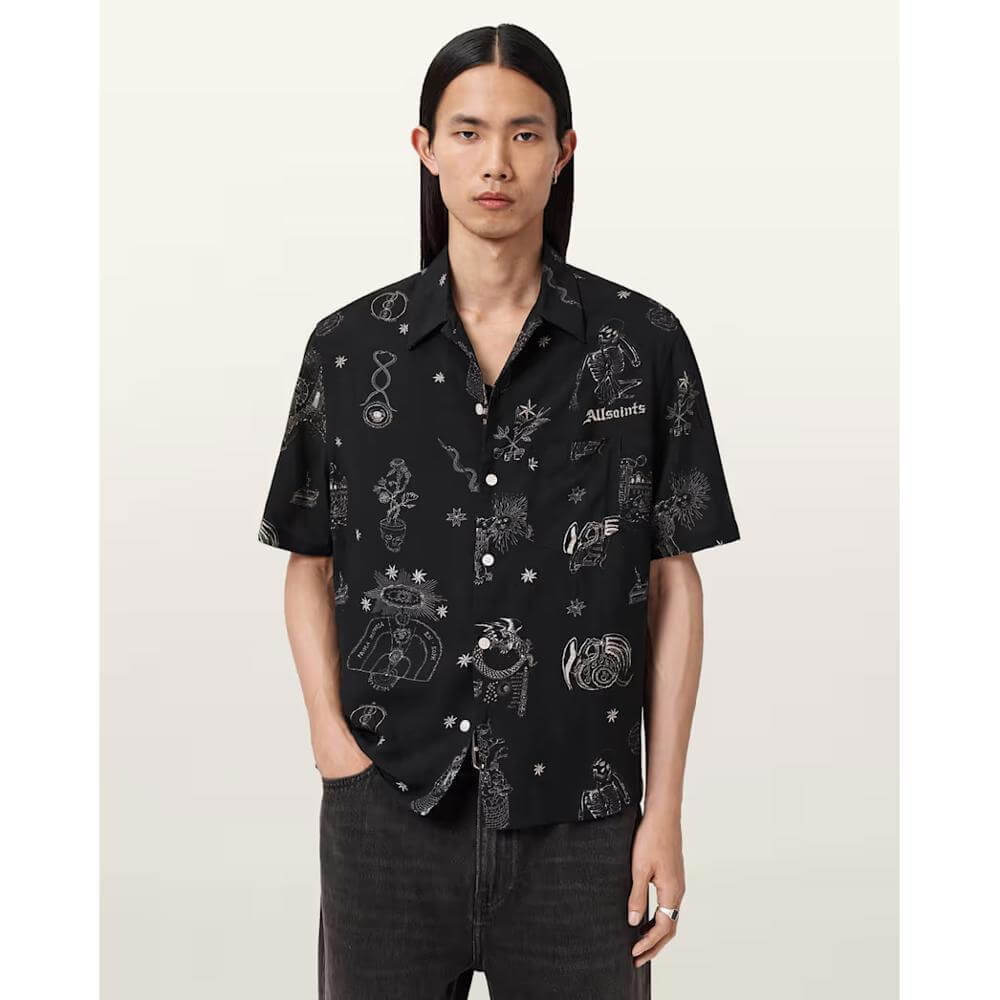 AllSaints Floraze Short Sleeve Shirt